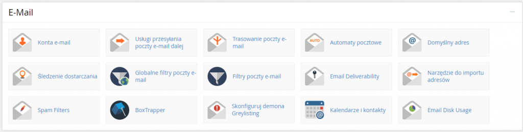 Ustawianie cpanel