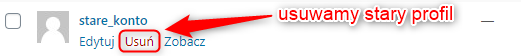 Jak usunąć profil