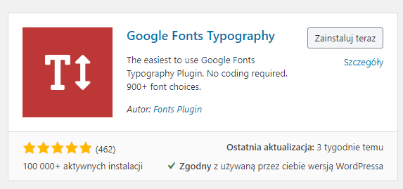 Google Fonts Typography