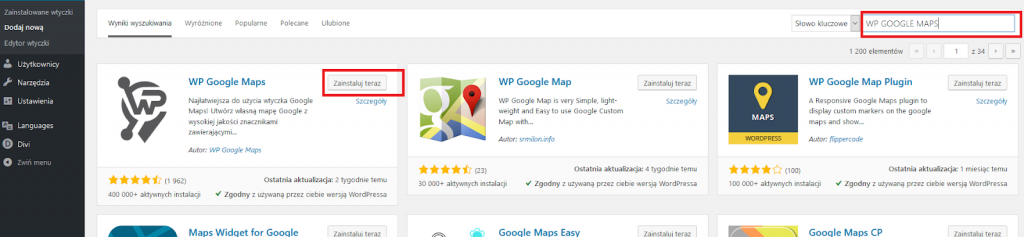 Wtyczka google maps