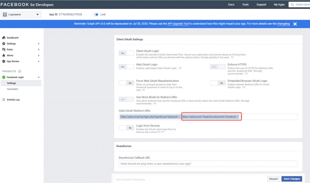 Super Socializer OAuth