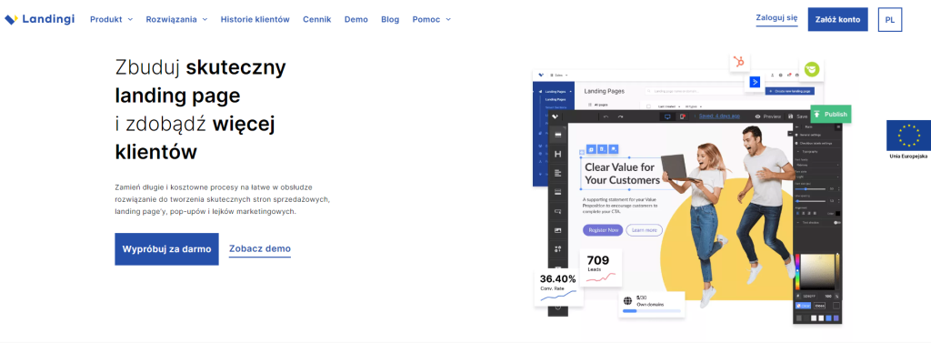landing page