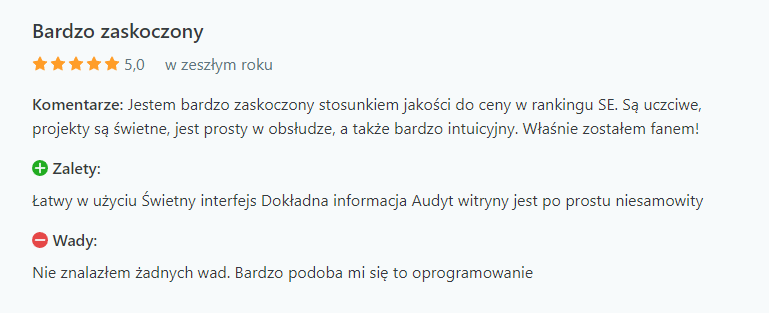Opinie o SE Ranking 2