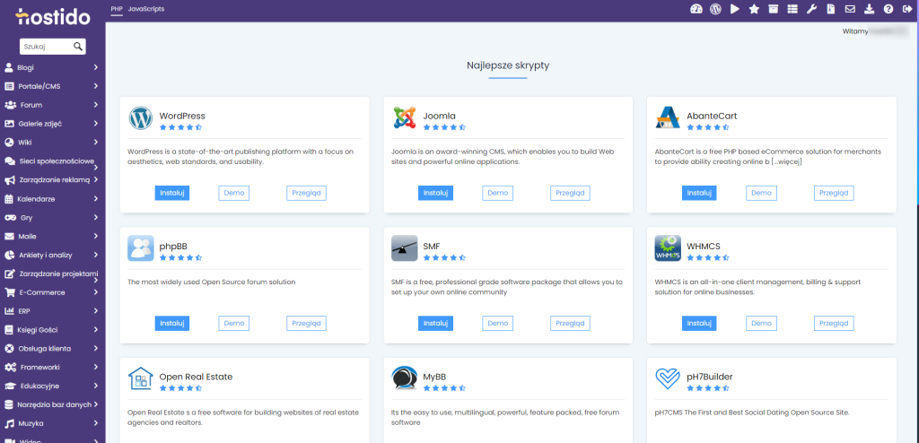 autoinstalator hostido