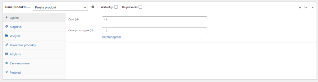dodaj produkt woocommerce