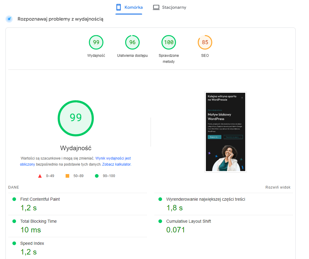 pagespeed insight mobile
